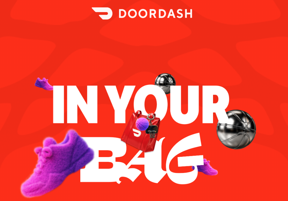 DoorDash 'In Your Bag' NBA campaign creative